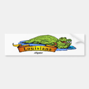 Autocollant De Voiture Louisiana Gator