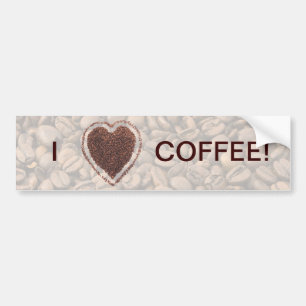 Autocollant De Voiture Love Coffee