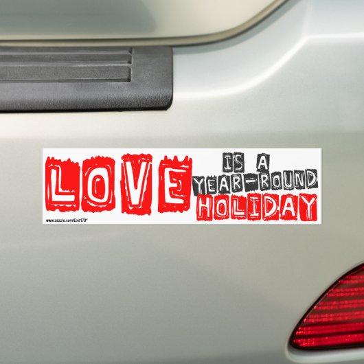 Autocollant De Voiture Love Holiday (En voiture)