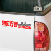Autocollant De Voiture Love Holiday (Sur camion)