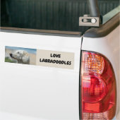 Autocollant De Voiture Love Labradoodles (Sur camion)