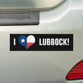 AUTOCOLLANT DE VOITURE LOVE LUBBOCK (En voiture)