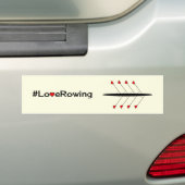 Autocollant De Voiture Love Rowing légende et bateau (En voiture)