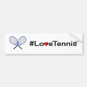 Autocollant De Voiture Love tennis slogan sport blanc (Devant)