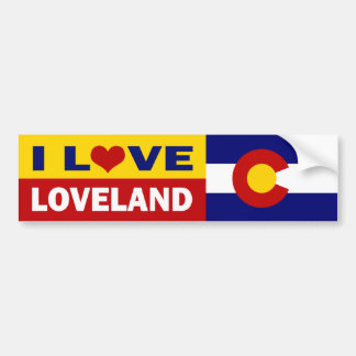 Autocollant De Voiture Loveland, adhésif pour pare-chocs du Colorado