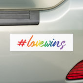 Autocollant De Voiture #LoveWins (En voiture)