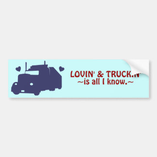 Autocollant De Voiture Lovin et Truckin