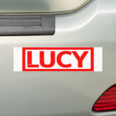 Autocollant De Voiture Lucy Stamp (En voiture)