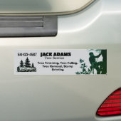 Autocollant De Voiture Lumberjack Tree Service Business Card (En voiture)