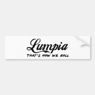 Autocollant De Voiture Lumpia qui est comment nous roulons l'adhésif pou