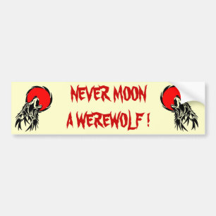 Autocollant De Voiture Lune de loup-garou