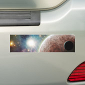 Autocollant De Voiture Lune rouge (En voiture)