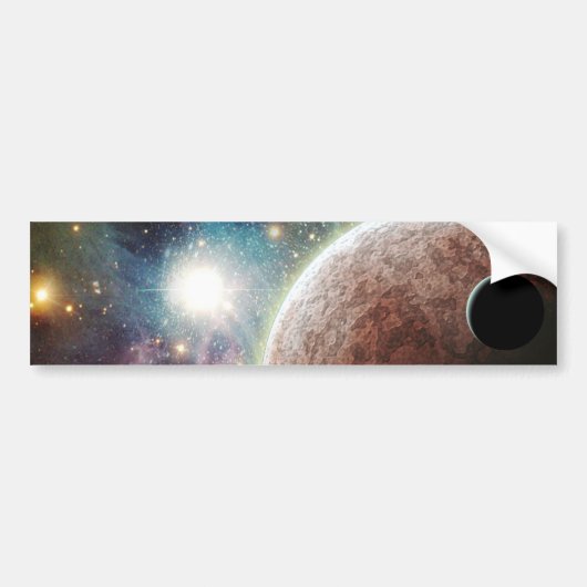 Autocollant De Voiture Lune rouge (Devant)