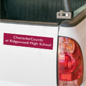 Autocollant De Voiture Lycée de CharacterCountsat Ridgewood (Sur camion)