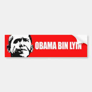 Autocollant De Voiture Lyin de poubelle d'Anti-Obama - d'obama