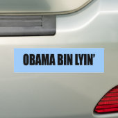 Autocollant De Voiture Lyin de poubelle d'Obama (En voiture)