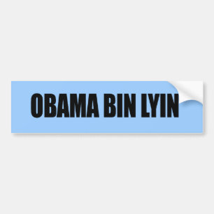 Autocollant De Voiture Lyin de poubelle d'Obama
