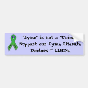 Autocollant De Voiture "Lyme n'est pas adhésif pour pare-chocs d'un