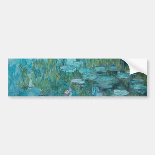 Autocollant De Voiture Lys d'eau (par Claude Monet, 1915) (Devant)