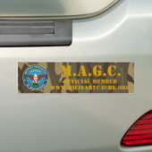 AUTOCOLLANT DE VOITURE M.A.G.C. MEMBRE OFFICIEL (En voiture)