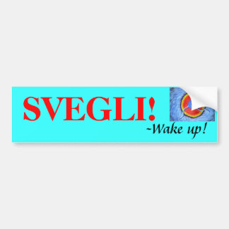Autocollant De Voiture M. Il, SVEGLI ! , - sillage !