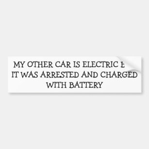 Autocollant De Voiture Ma voiture électrique a été arrêtée a chargé de la