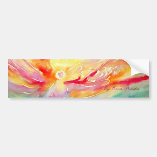 Autocollant De Voiture Ma voiture est protégée (Devant)