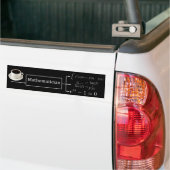 Autocollant De Voiture Machine de mathématicien (noir) (Sur camion)