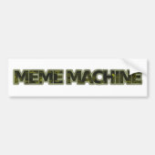 Autocollant De Voiture Machine de Meme (Devant)