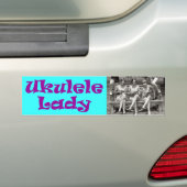 Autocollant De Voiture Madame d'ukulélé (En voiture)