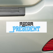 Autocollant De Voiture Madame la Présidente (En voiture)