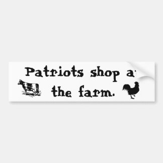 Autocollant De Voiture Magasin de patriotes à la ferme - Bumpersticker