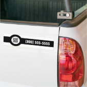 Autocollant De Voiture magstripe de code QR personnalisable (Sur camion)
