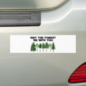 Autocollant De Voiture Mai la forêt soit avec vous (En voiture)