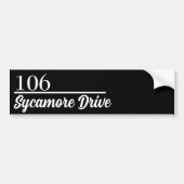 Autocollant De Voiture Mailbox Number and Address Label Letters Custom (Devant)