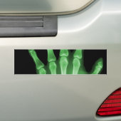 Autocollant De Voiture Main verte de squelette de rayon X (En voiture)