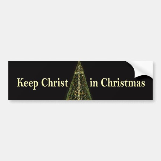Autocollant De Voiture MAINTENEZ LE CHRIST DANS l'adhésif pour pare-chocs (Devant)