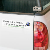 Autocollant De Voiture "Maintenez-le propre." Adhésif pour pare-chocs (Sur camion)