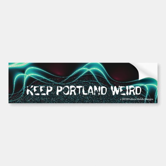 Autocollant De Voiture "MAINTENEZ PORTLAND ÉTRANGE"--Bumpersticker (Devant)
