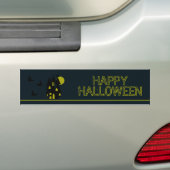 Autocollant De Voiture Maison hantée, Joyeux Halloween (En voiture)