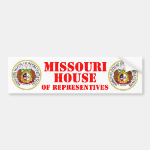 AUTOCOLLANT DE VOITURE MAISON MISSOURI DES REPRÉSENTANTS