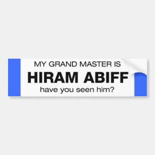 Autocollant De Voiture Maître grand Hiram Abiff