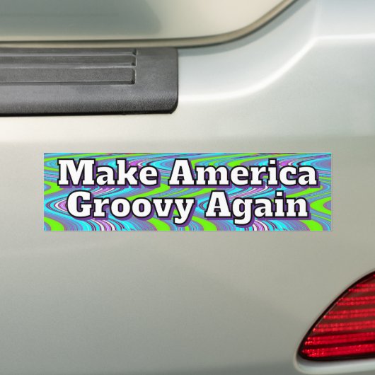 Autocollant De Voiture Make America Groovy Again (En voiture)