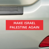 AUTOCOLLANT DE VOITURE MAKE ISRAEL PALESTINE AGAN (En voiture)
