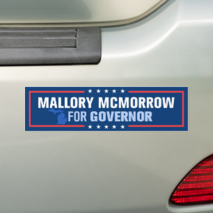 Autocollant De Voiture Mallory McMorrow pour le Gouverneur du Michigan
