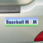 Autocollant De Voiture Maman de baseball (En voiture)