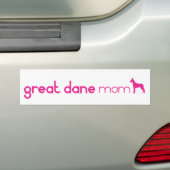 Autocollant De Voiture Maman de great dane (En voiture)