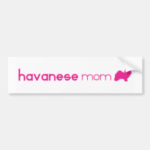 Autocollant De Voiture Maman de Havanese