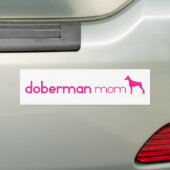 Autocollant De Voiture Maman de Pinscher de dobermann (En voiture)