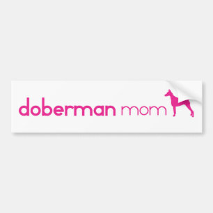 Autocollant De Voiture Maman de Pinscher de dobermann